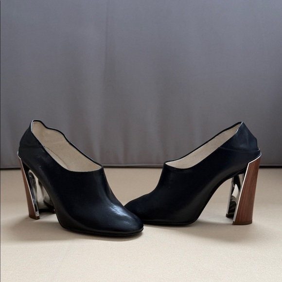 Stella McCartney Shoes - Stella McCartney Black Heels with Silver Accents